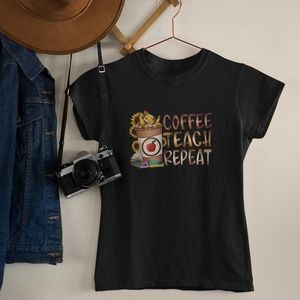 Coffee Teach Repeat Women's T-Shirt